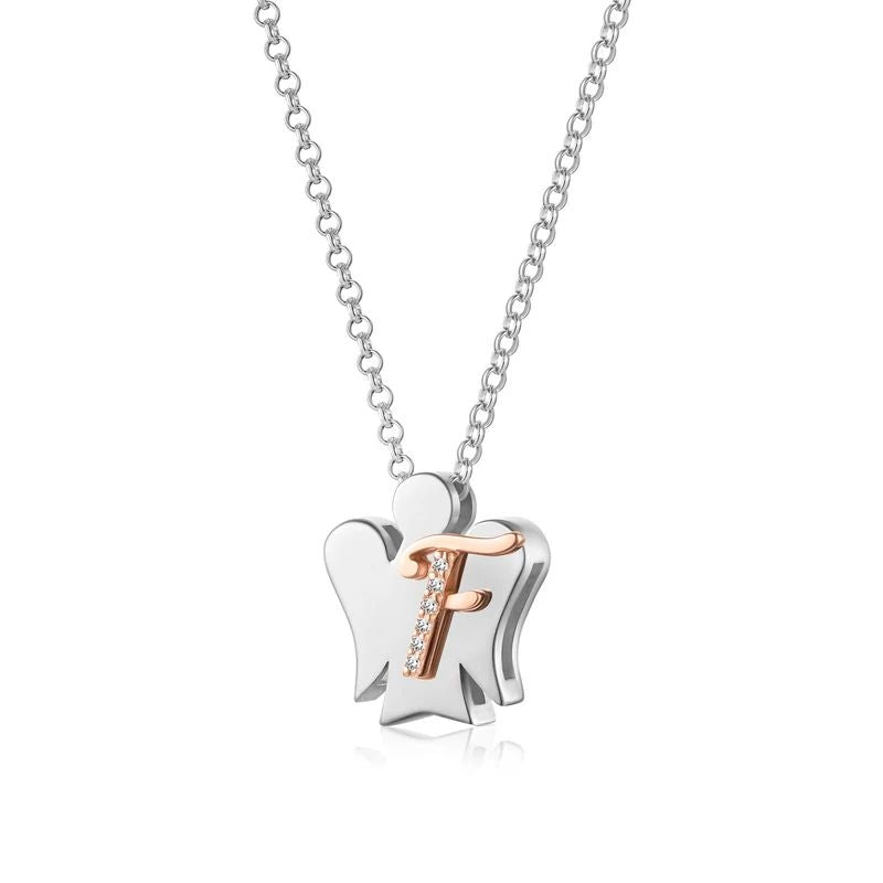 Collana donna lettera F Roberto Giannotti