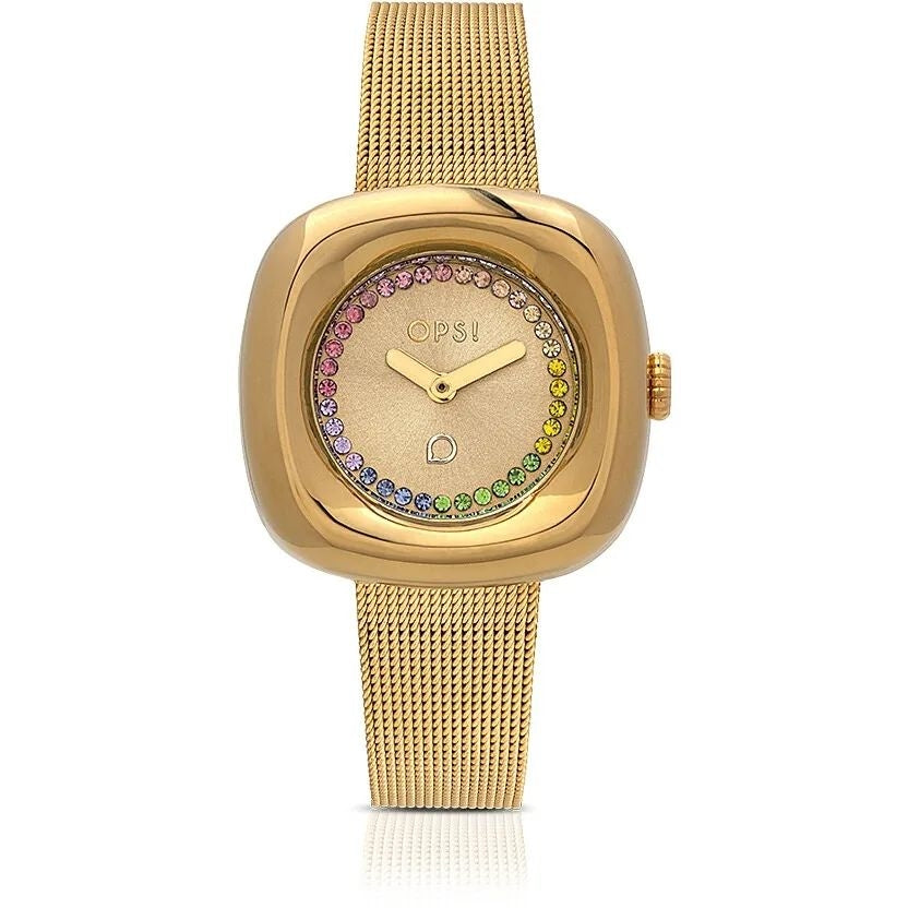 Orologio solo tempo donna Ops Objects acciaio dorato OPSPW-1079