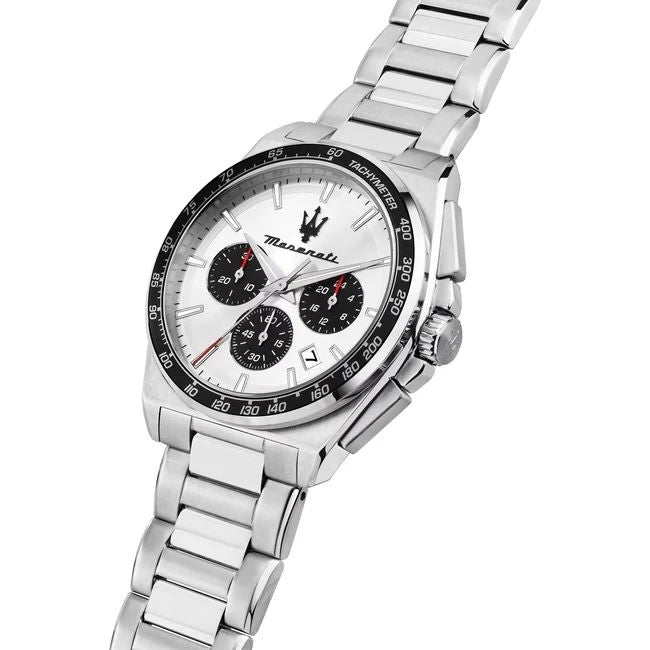 Orologio uomo cronografo Maserati quadrante argento